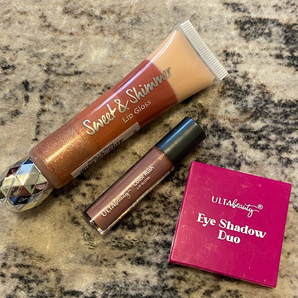 NWT Ulta Beauty Sweet & Shimmer Lip Gloss and Eye Shadow Duo